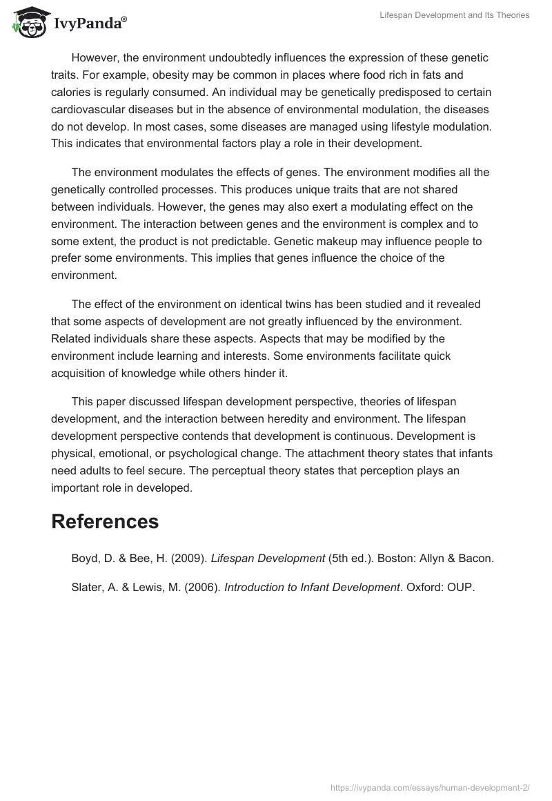 Lifespan Development and Its Theories. Page 3