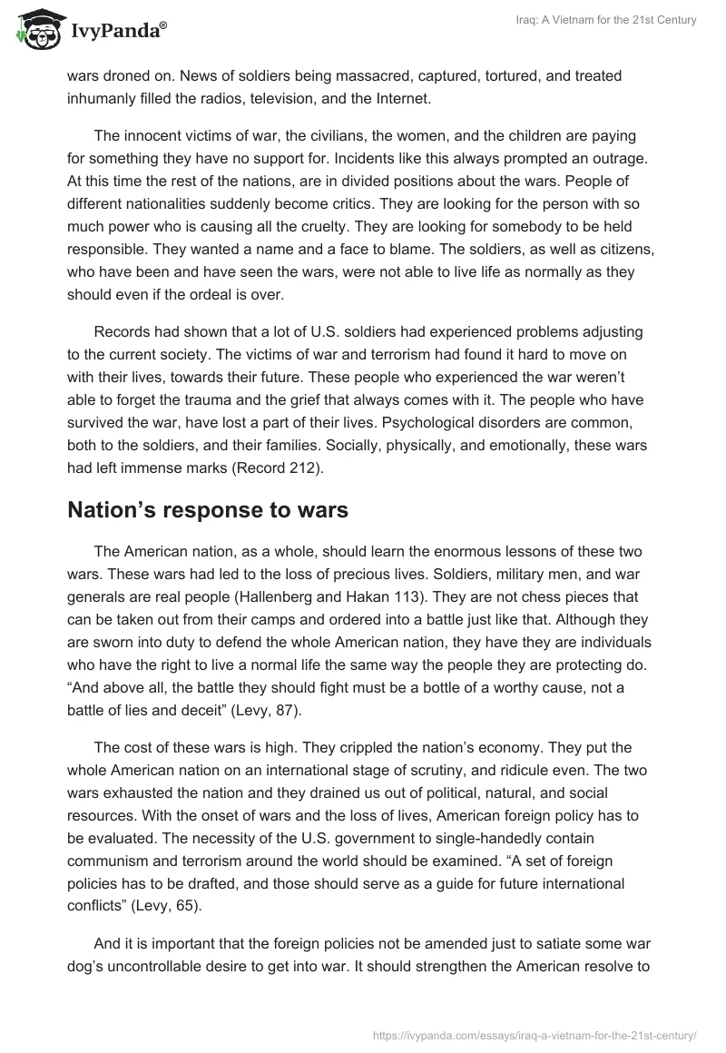 Iraq: A Vietnam for the 21st Century. Page 4