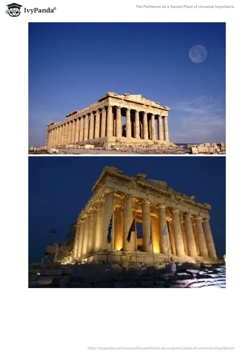 The Parthenon as a Sacred Place of Universal Importance. Page 5