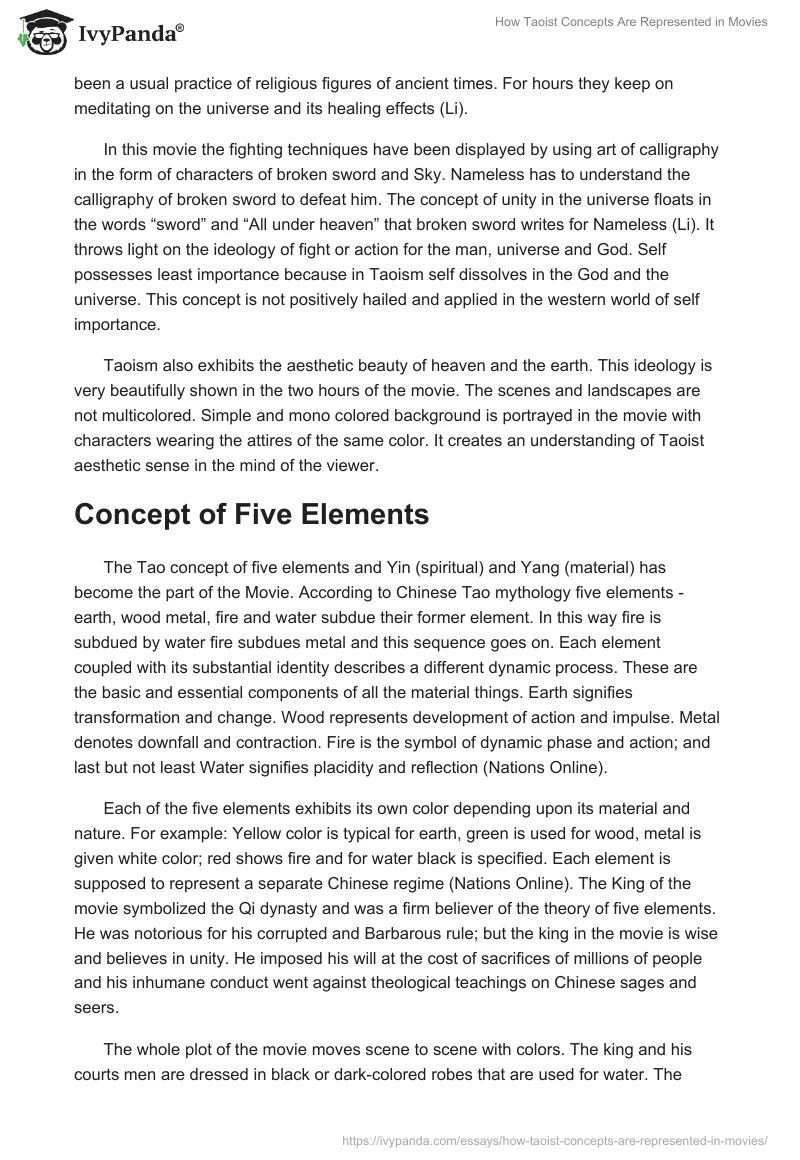 How Taoist Concepts Are Represented in Movies. Page 4