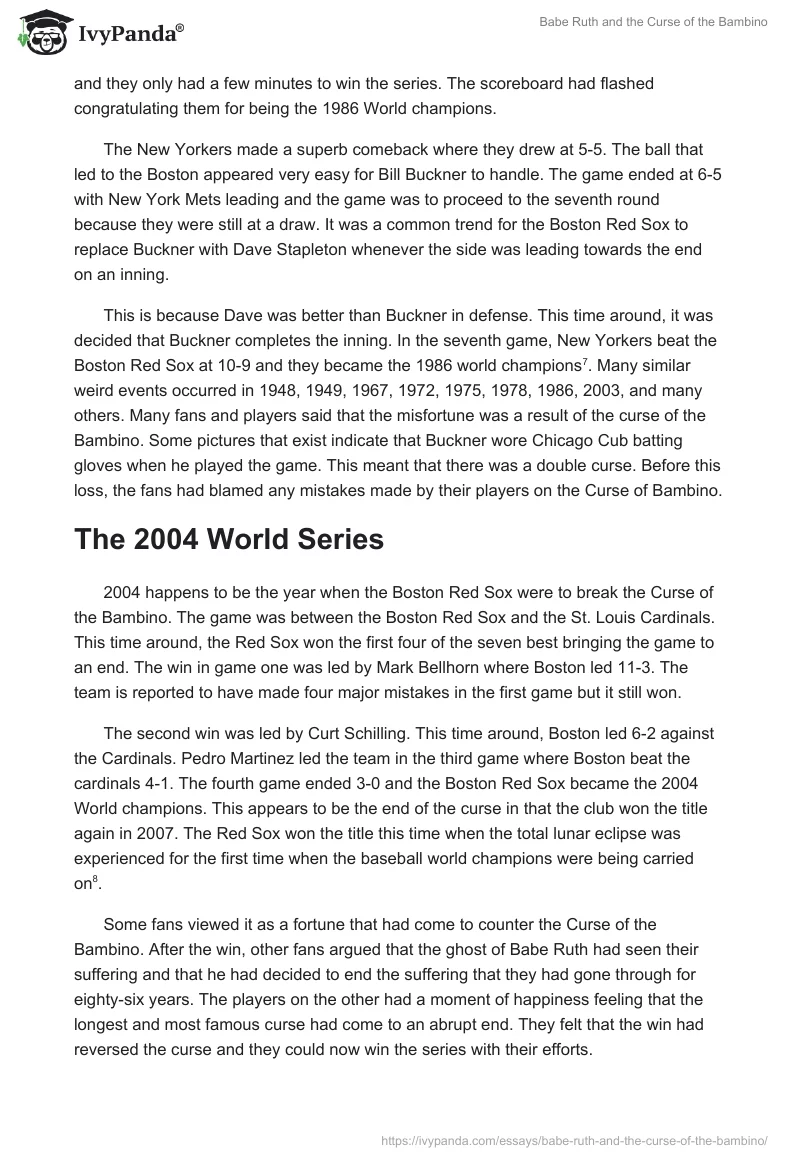 Babe Ruth and the Curse of the Bambino. Page 4