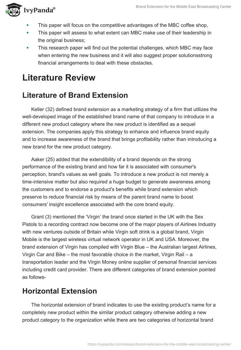 Brand Extension for the Middle East Broadcasting Center. Page 2