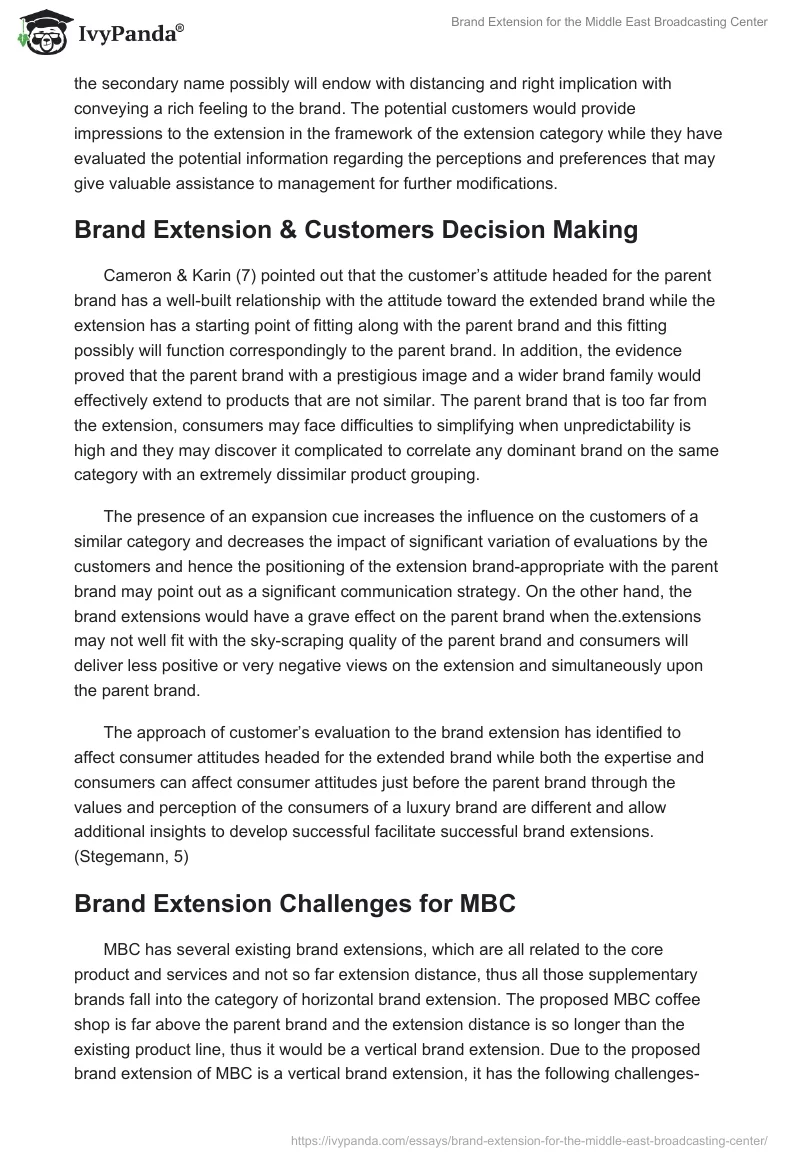 Brand Extension for the Middle East Broadcasting Center. Page 5