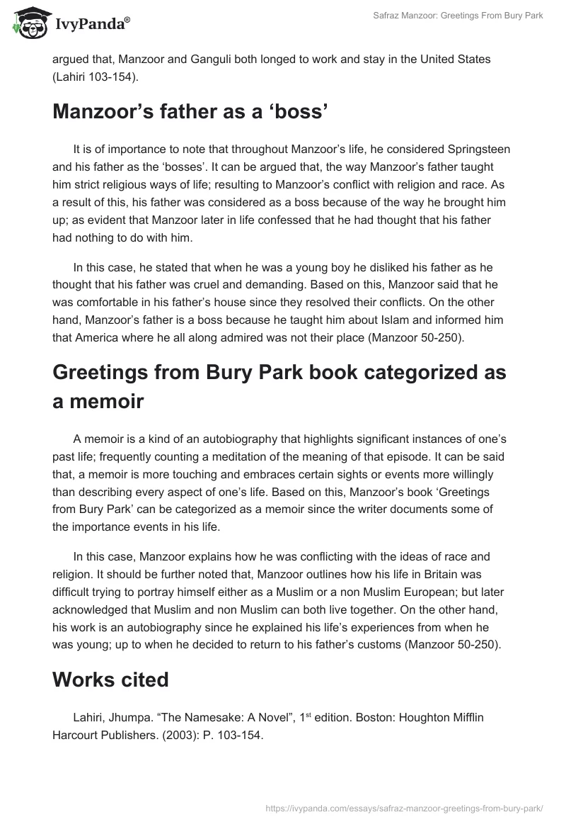 Safraz Manzoor: Greetings From Bury Park. Page 2