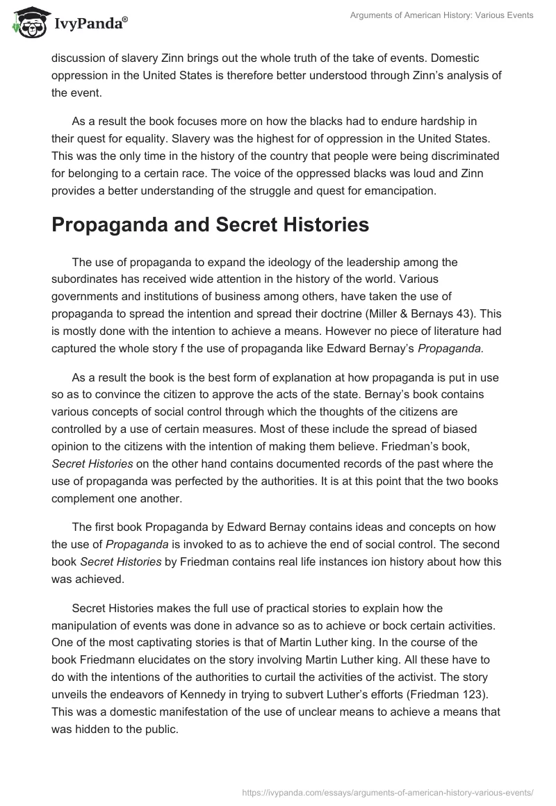 Arguments of American History: Various Events. Page 4