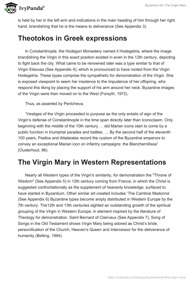 Byzantine Art: The Virgin Mary. Page 2