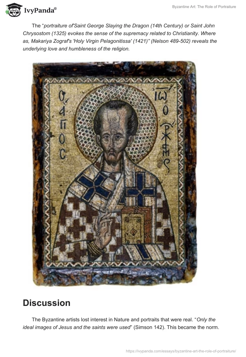 Byzantine Art: The Role of Portraiture. Page 3