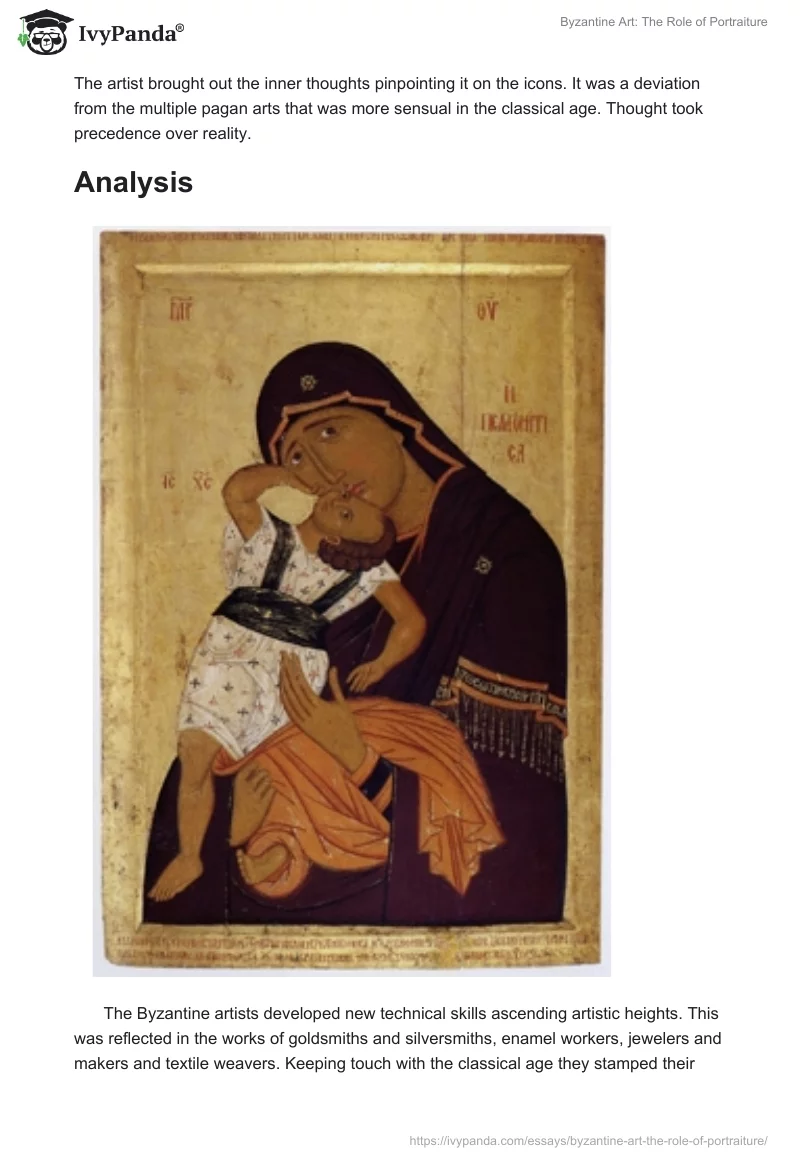 Byzantine Art: The Role of Portraiture. Page 4