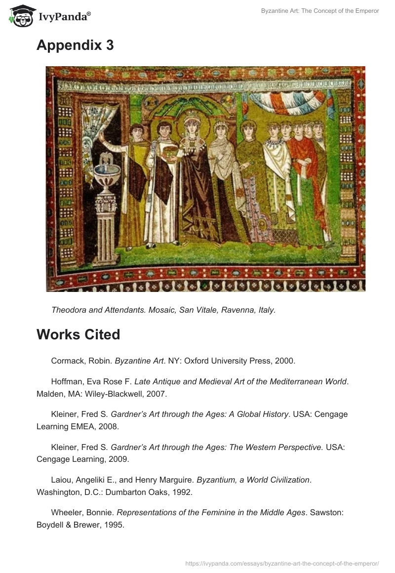 Byzantine Art: The Concept of the Emperor. Page 5