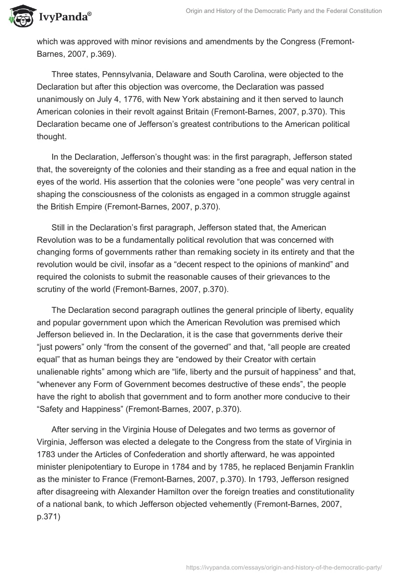 Origin and History of the Democratic Party and the Federal Constitution. Page 4