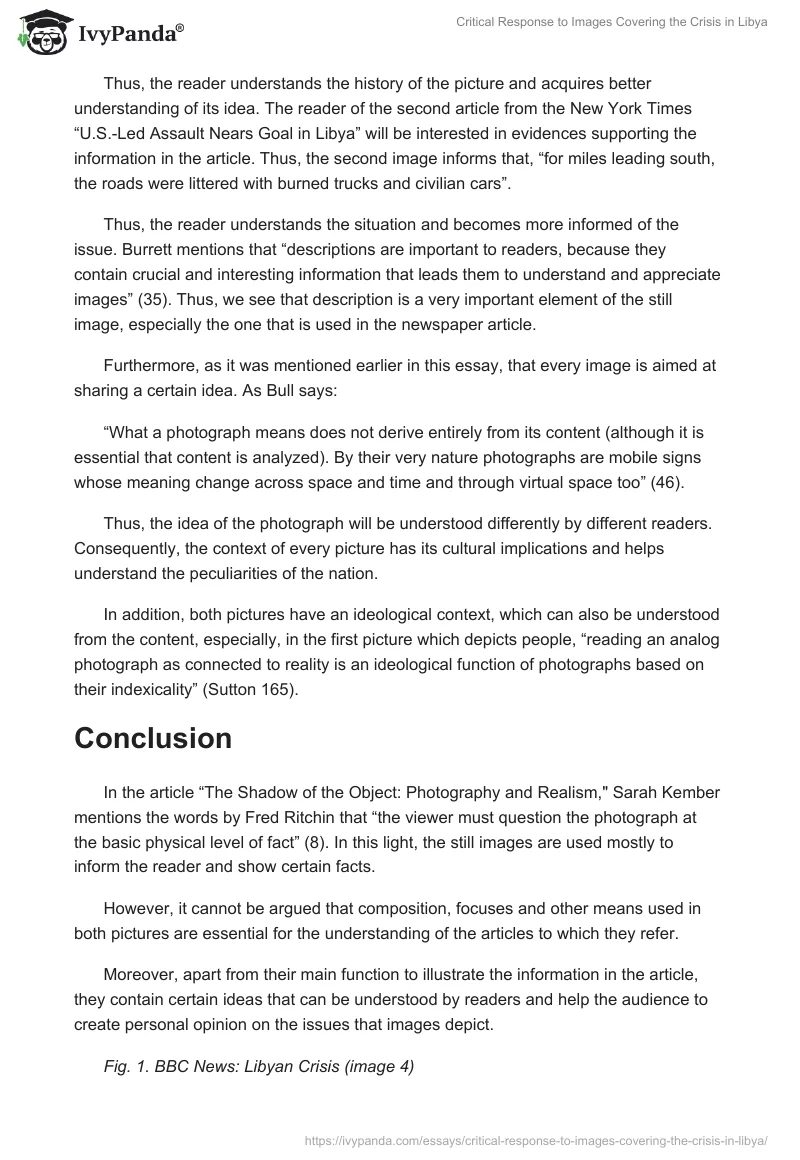 Critical Response to Images Covering the Crisis in Libya. Page 3