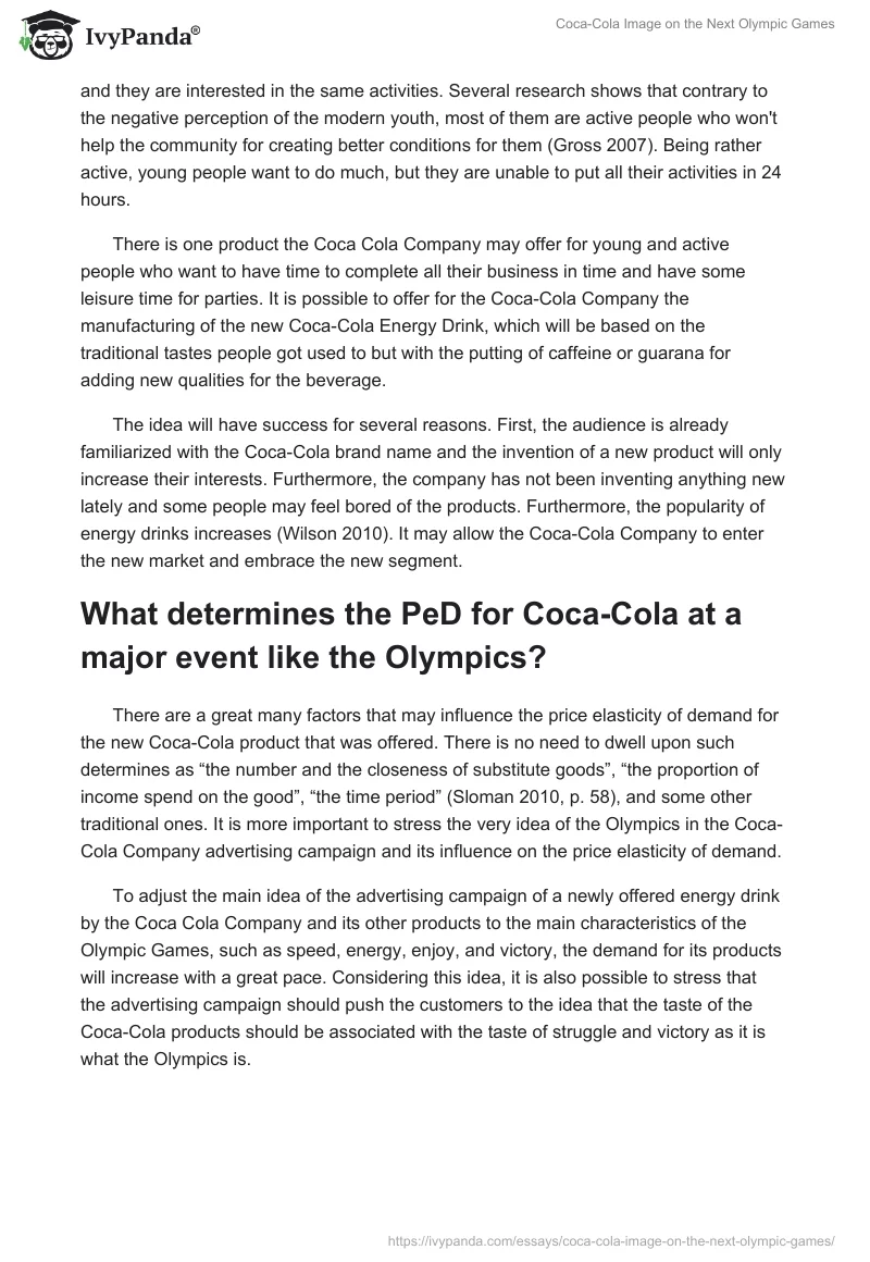 Coca-Cola Image on the Next Olympic Games. Page 2