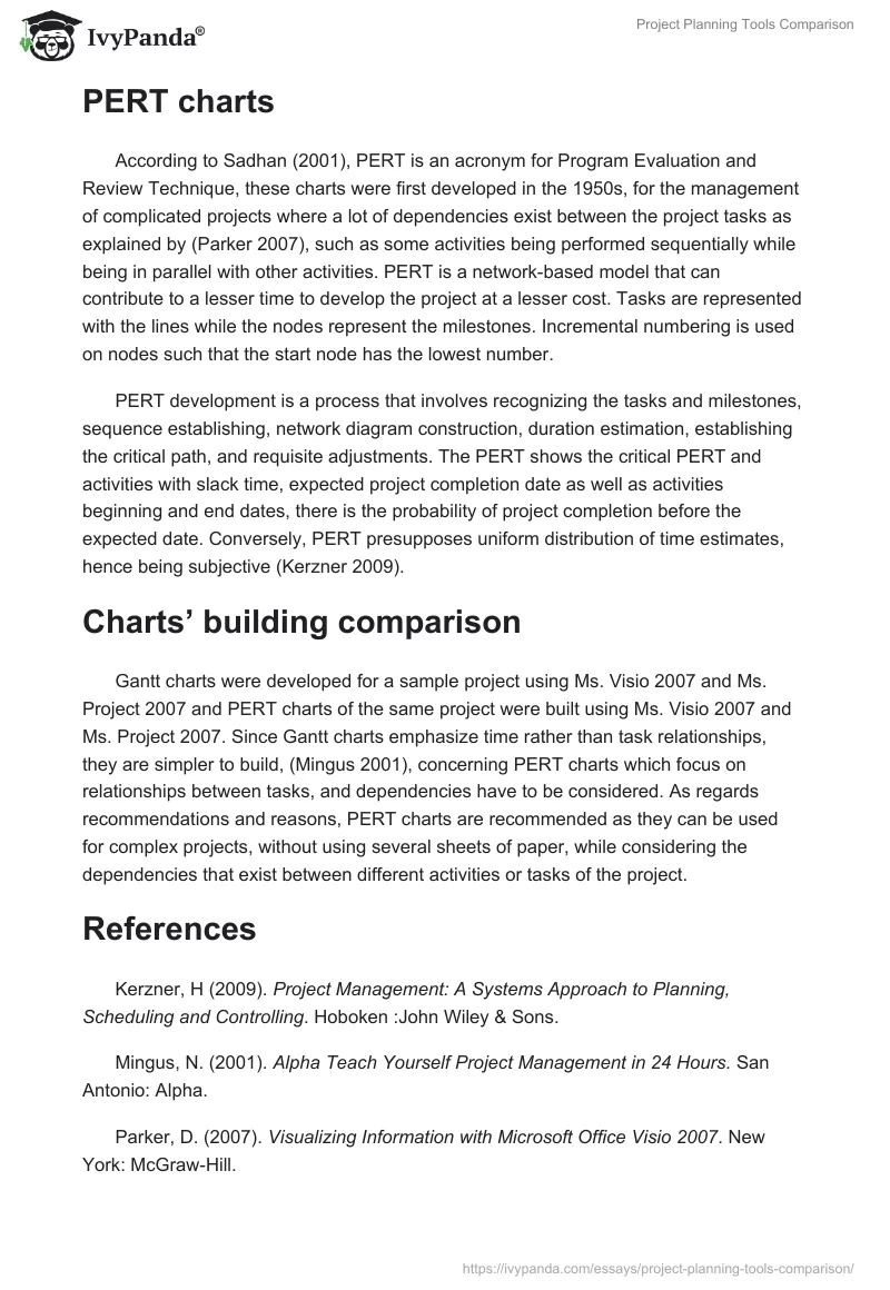 Project Planning Tools Comparison. Page 2