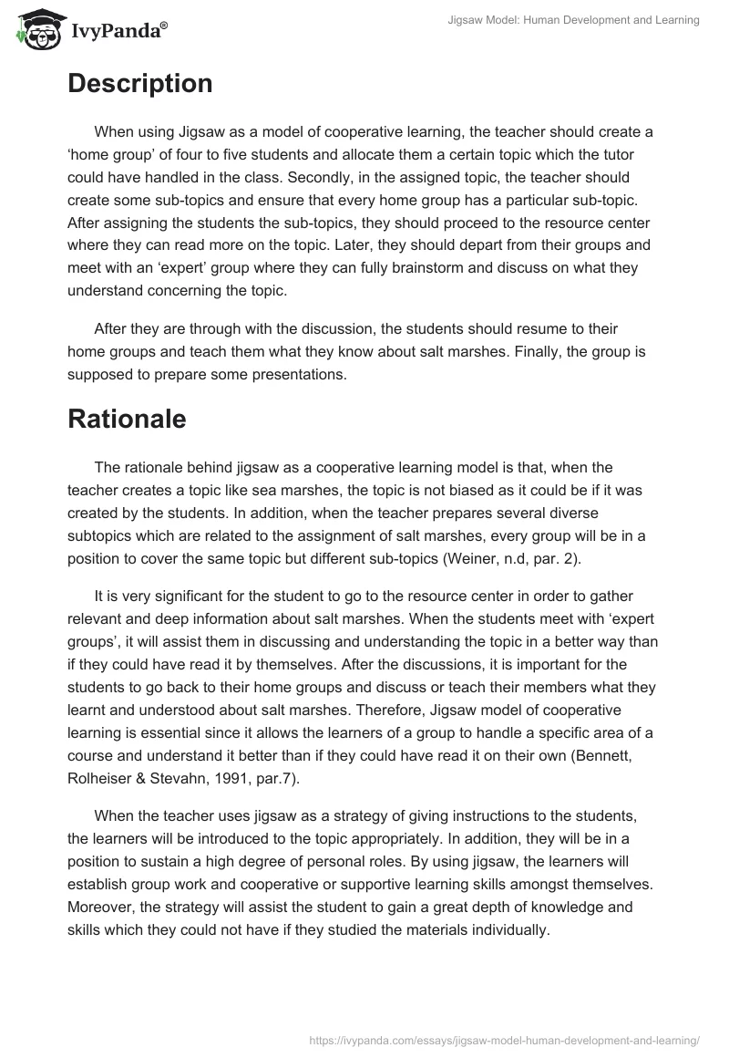Jigsaw Model: Human Development and Learning. Page 2