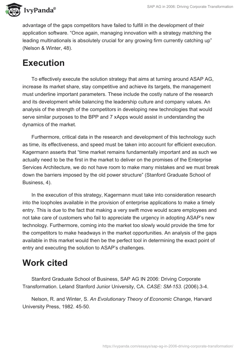 SAP AG in 2006: Driving Corporate Transformation. Page 2