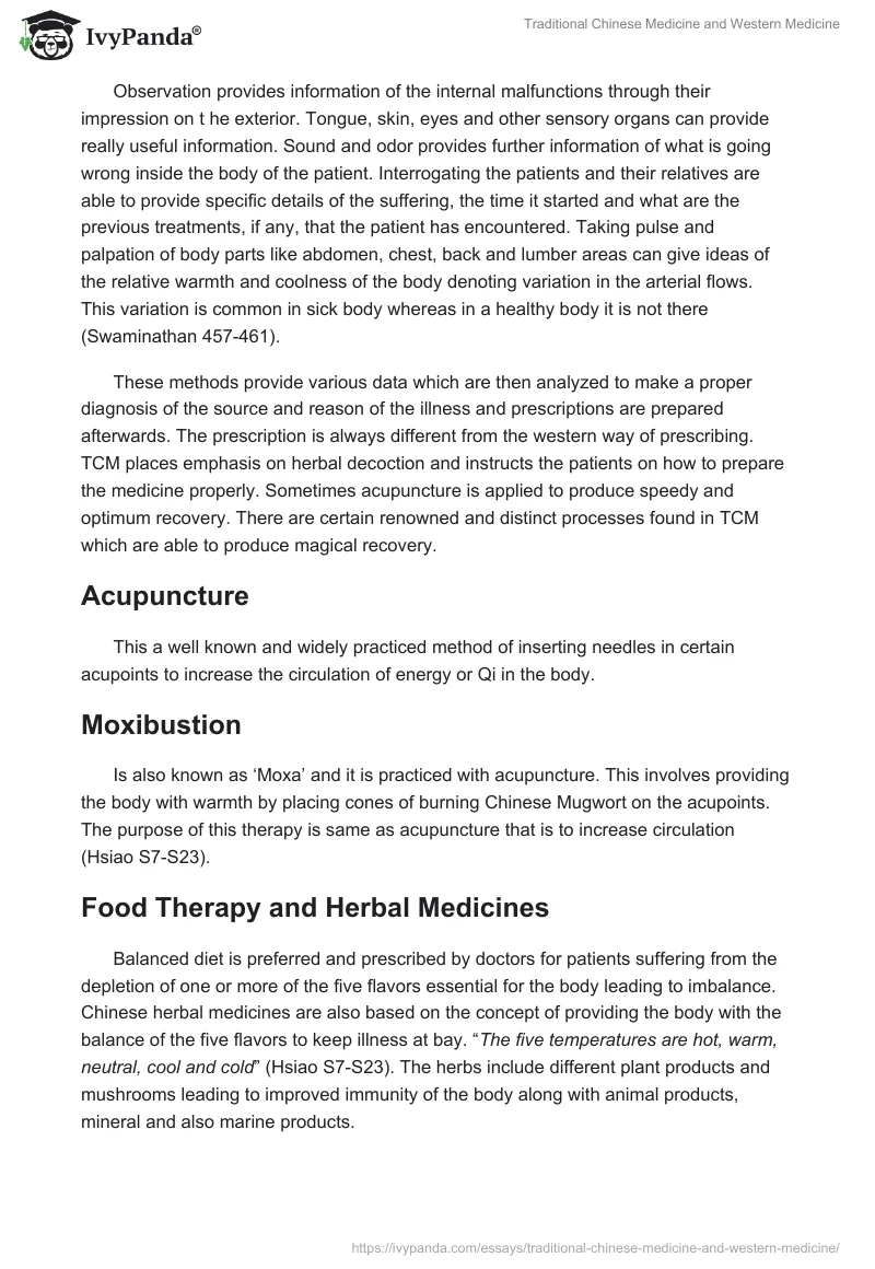 Traditional Chinese Medicine and Western Medicine. Page 4