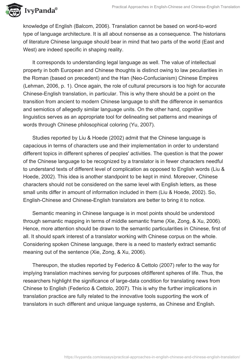 Practical Approaches in English-Chinese and Chinese-English Translation. Page 4