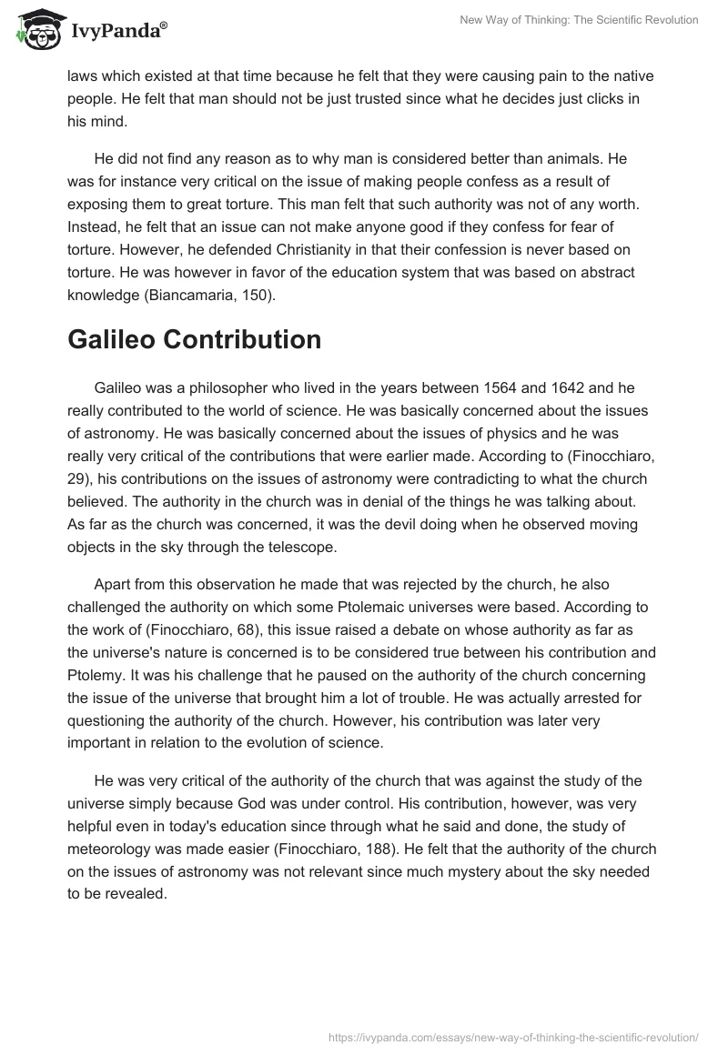 New Way of Thinking: The Scientific Revolution. Page 2
