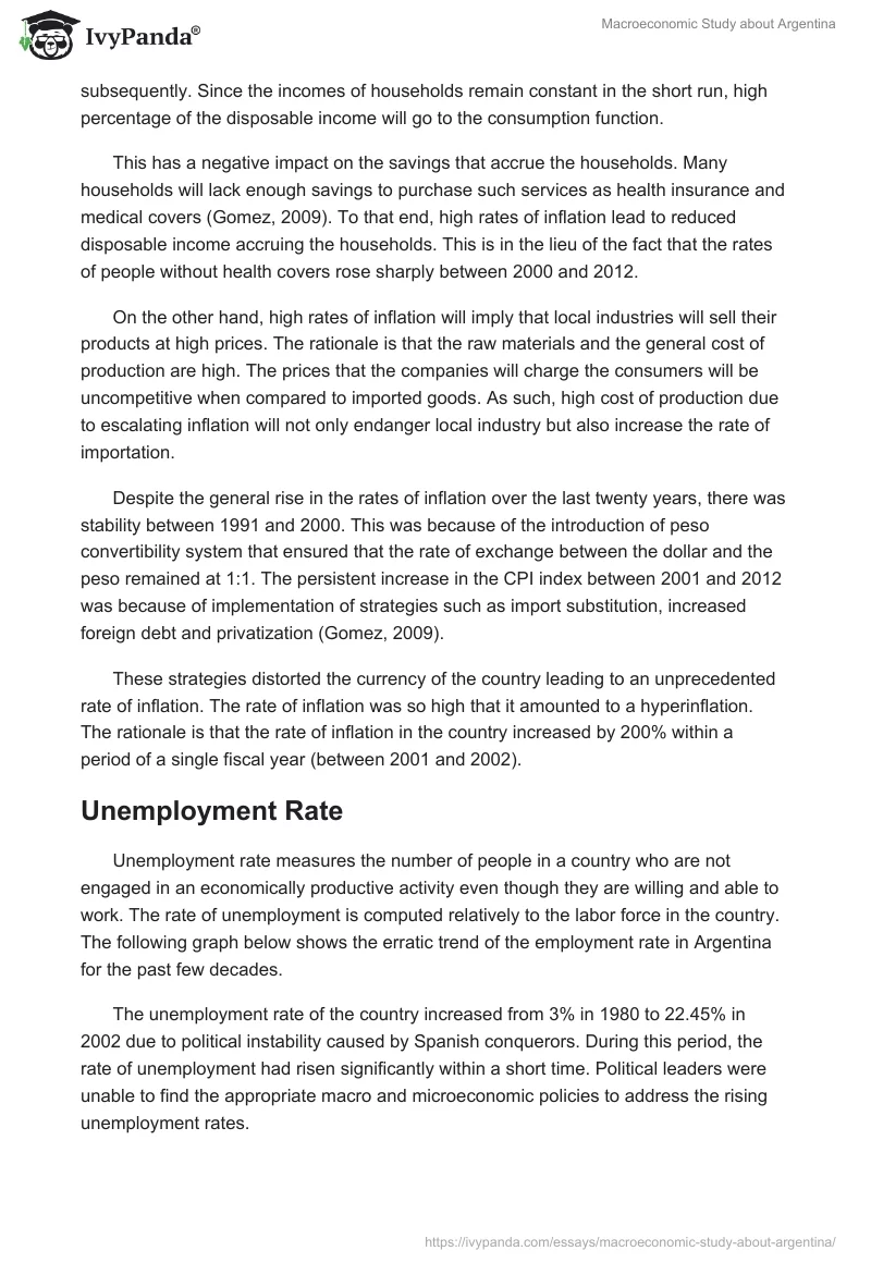 Macroeconomic Study about Argentina. Page 4