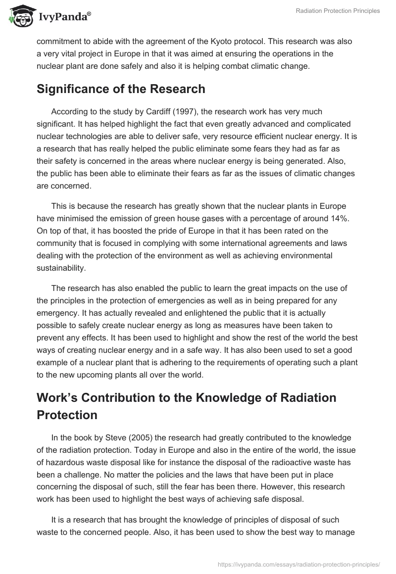 Radiation Protection Principles. Page 5