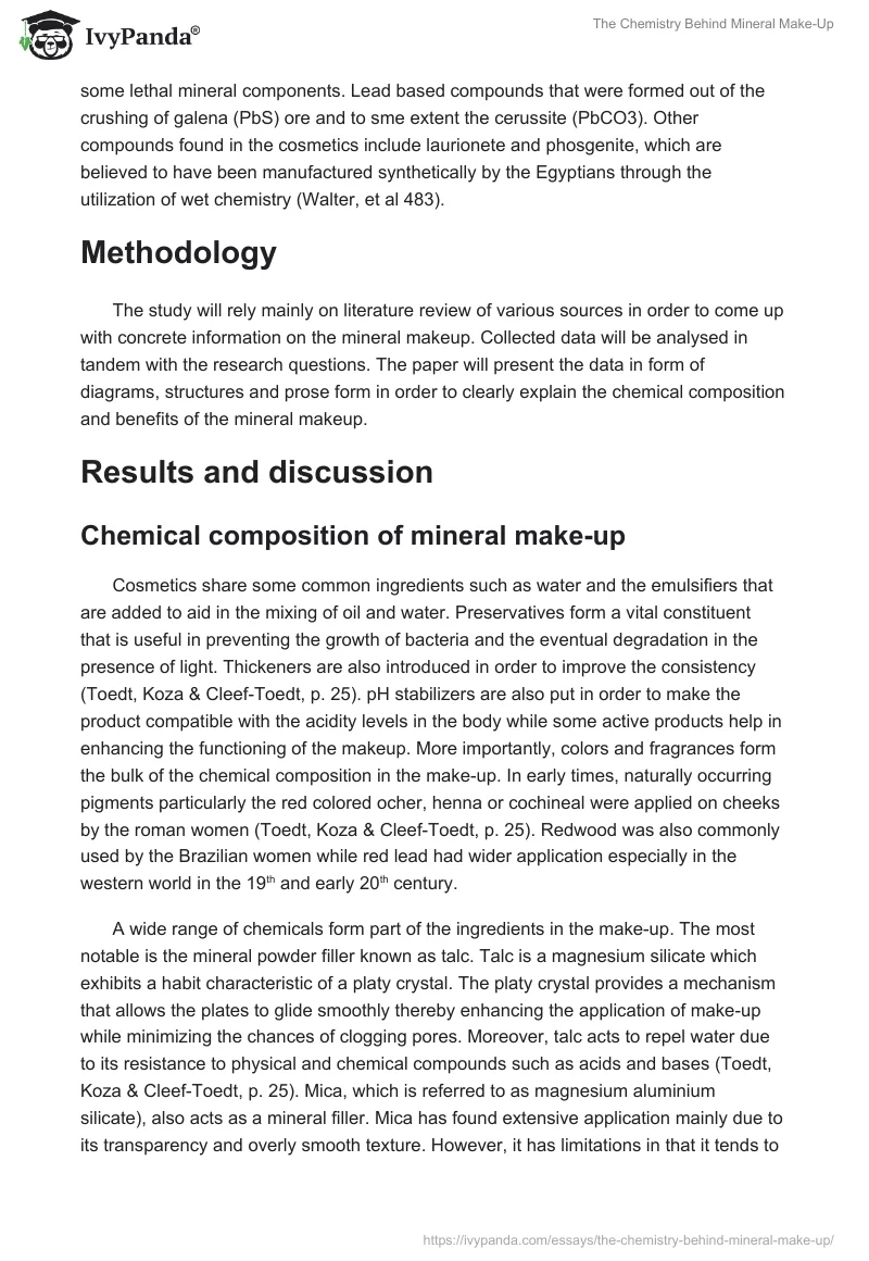 The Chemistry Behind Mineral Make-Up. Page 2