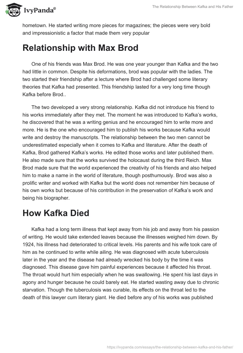 The Relationship Between Kafka and His Father. Page 2