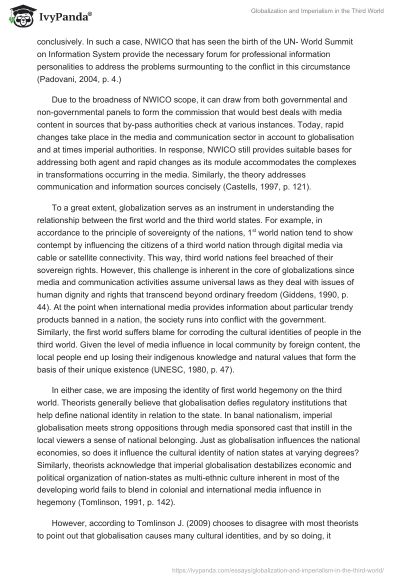 Globalization and Imperialism in the Third World. Page 5