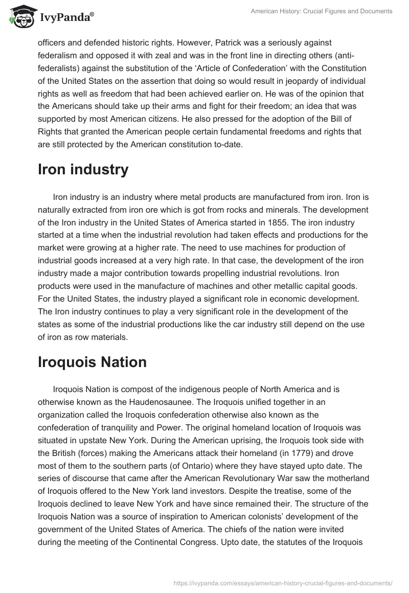 American History: Crucial Figures and Documents. Page 5
