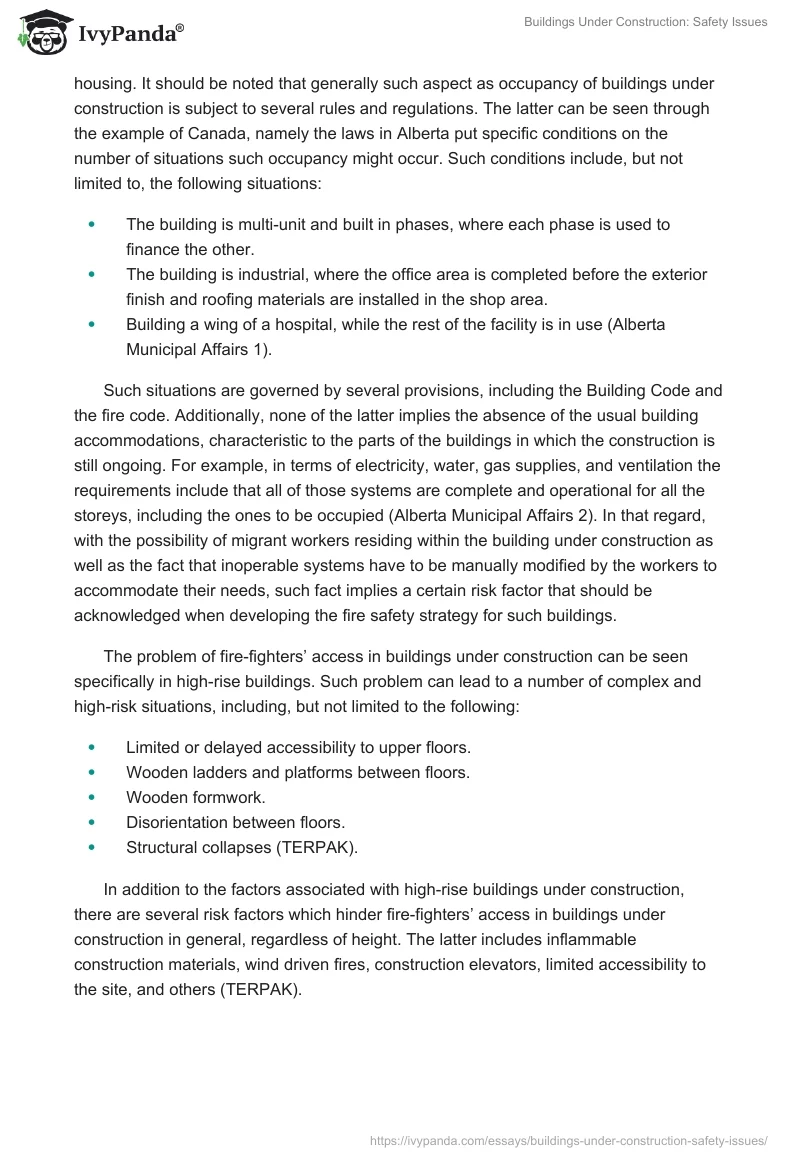 Buildings Under Construction: Safety Issues. Page 3