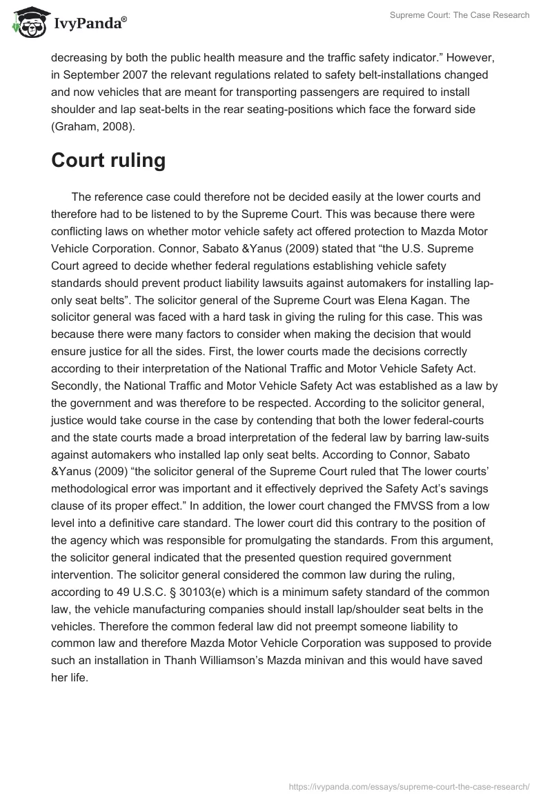 Supreme Court: The Case Research. Page 2