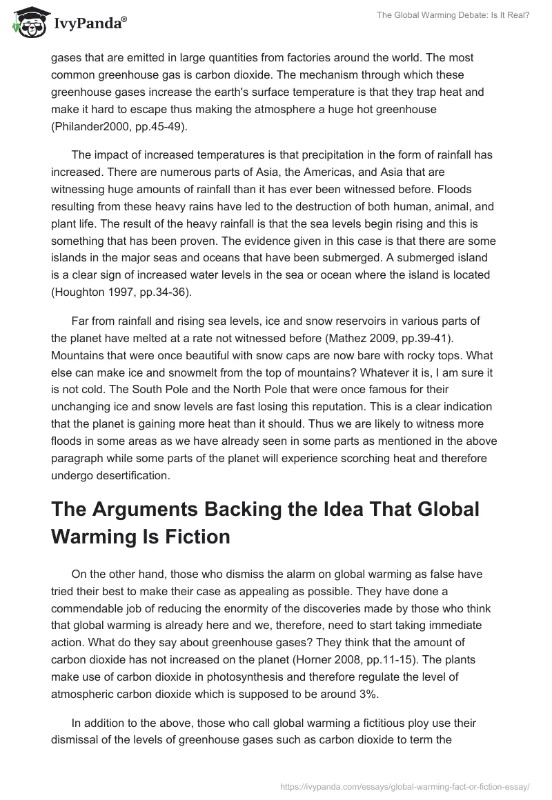 The Global Warming Debate: Is It Real?. Page 2