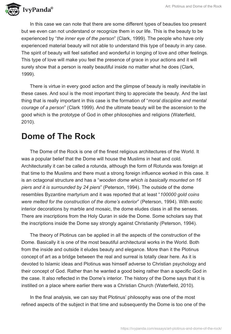 Art: Plotinus and Dome of the Rock. Page 3