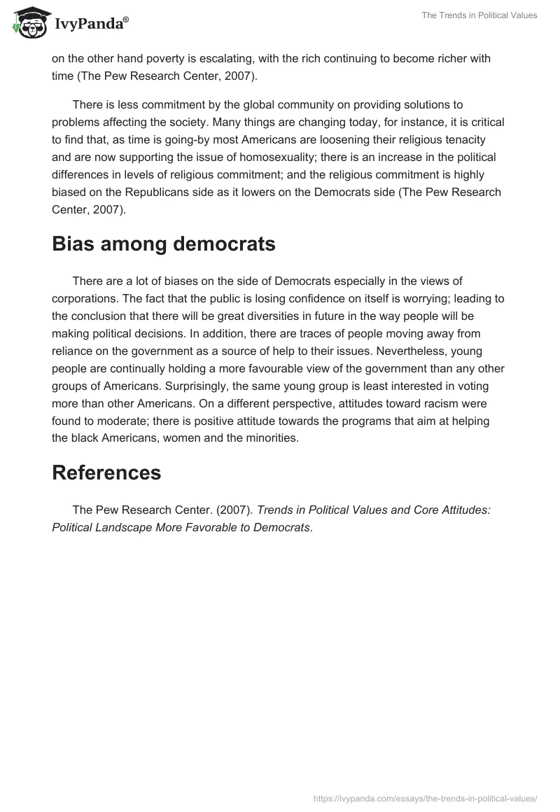 The Trends in Political Values. Page 2
