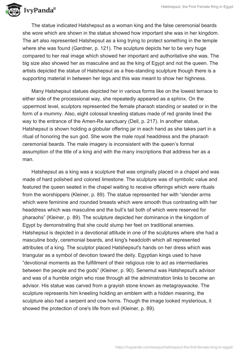 Hatshepsut, the First Female King in Egypt. Page 3