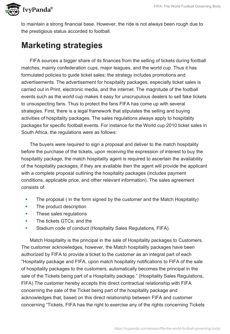 FIFA: The World Football Governing Body. Page 2