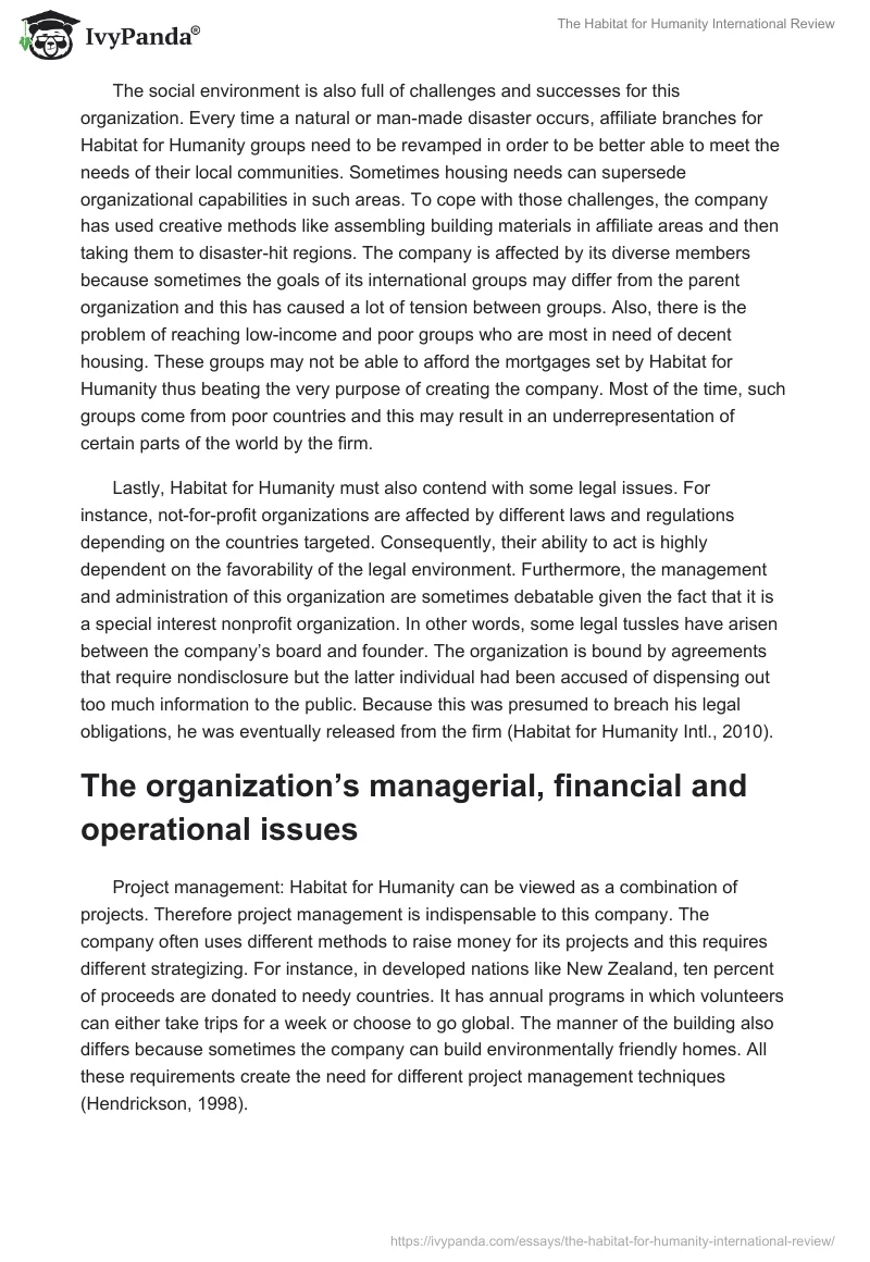 The Habitat for Humanity International Review. Page 2