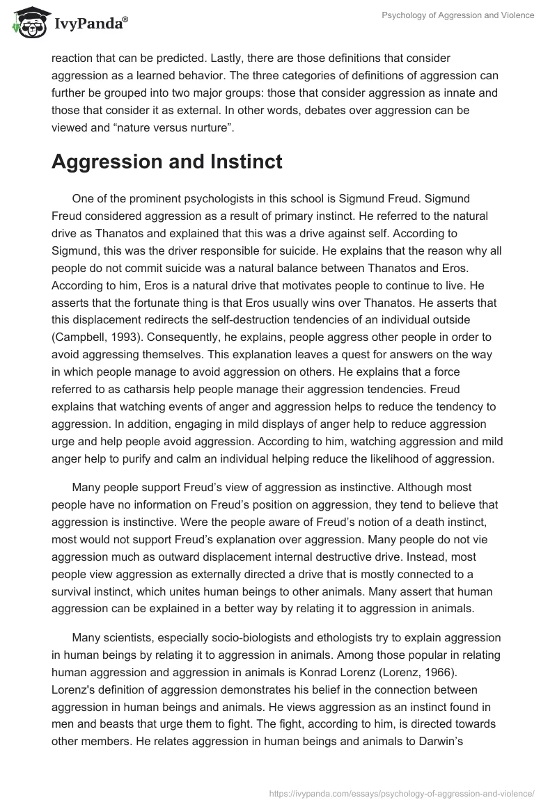Psychology of Aggression and Violence. Page 3