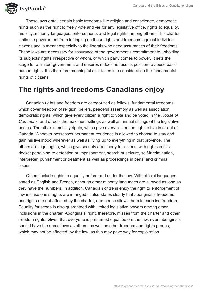 Canada and the Ethics of Constitutionalism. Page 3