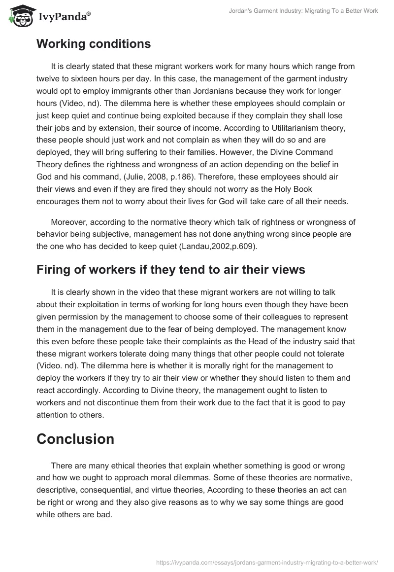 Jordan's Garment Industry: Migrating To a Better Work. Page 3