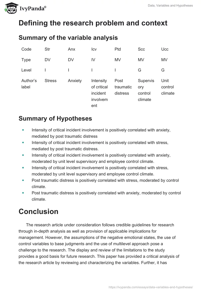 Data, Variables and Hypotheses. Page 3