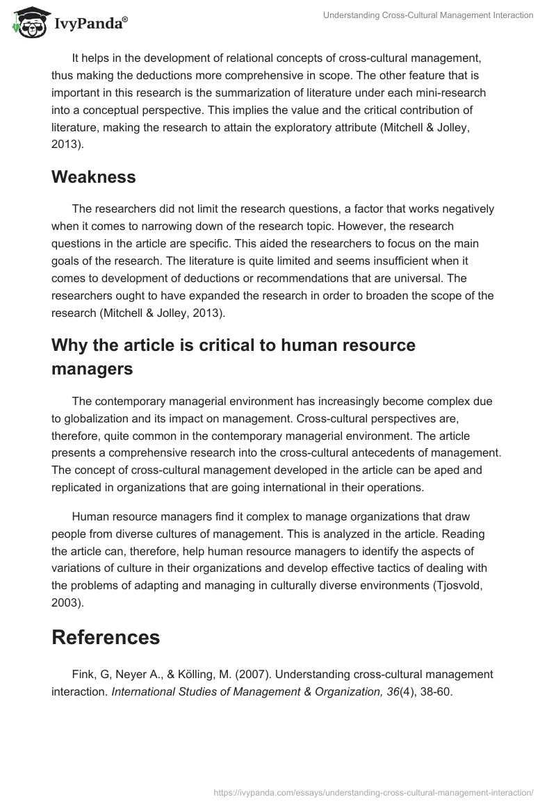 Understanding Cross-Cultural Management Interaction. Page 2
