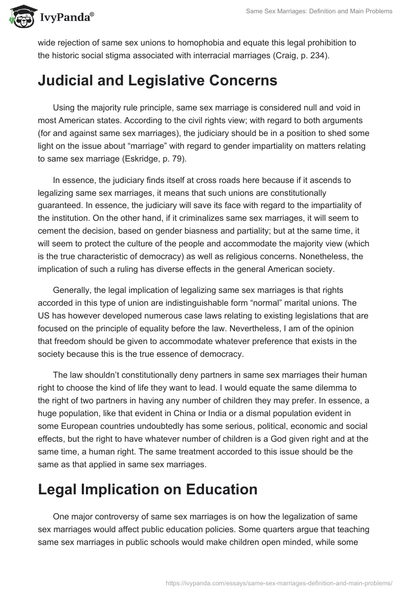 Same Sex Marriages: Definition and Main Problems. Page 2