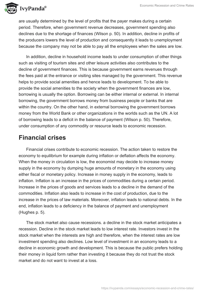Economic Recession and Crime Rates. Page 2