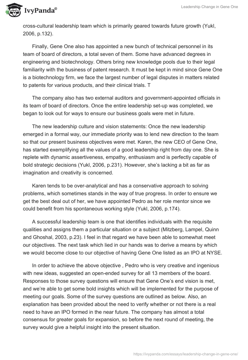 Leadership Change in Gene One. Page 3