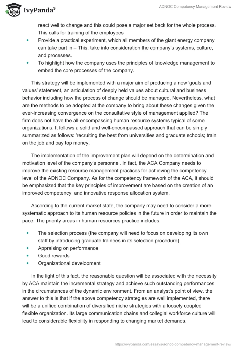 ADNOC Competency Management Review. Page 3