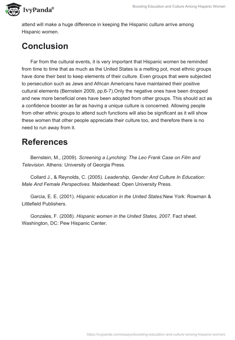 Boosting Education and Culture Among Hispanic Women. Page 3