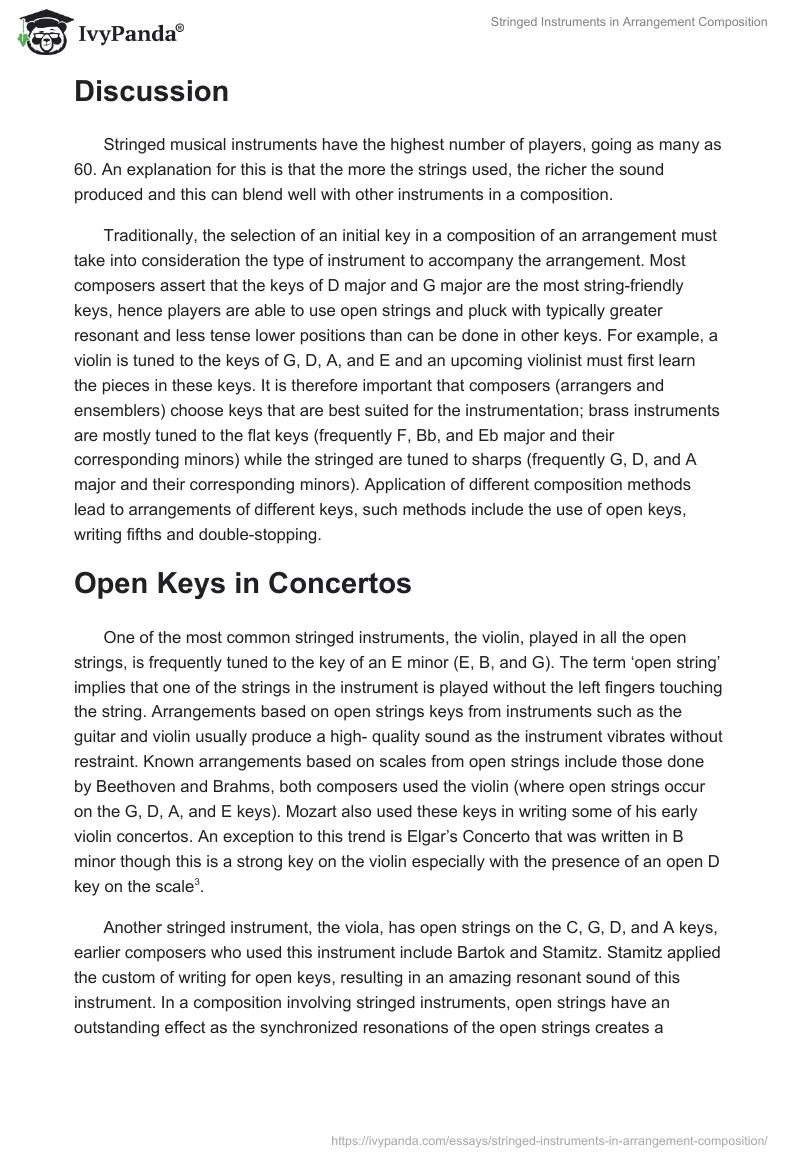 Stringed Instruments in Arrangement Composition. Page 2
