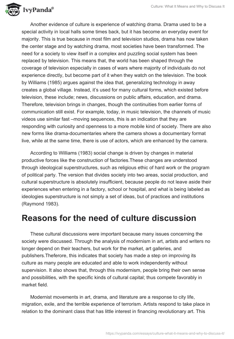Culture: What It Means and Why to Discuss It. Page 2