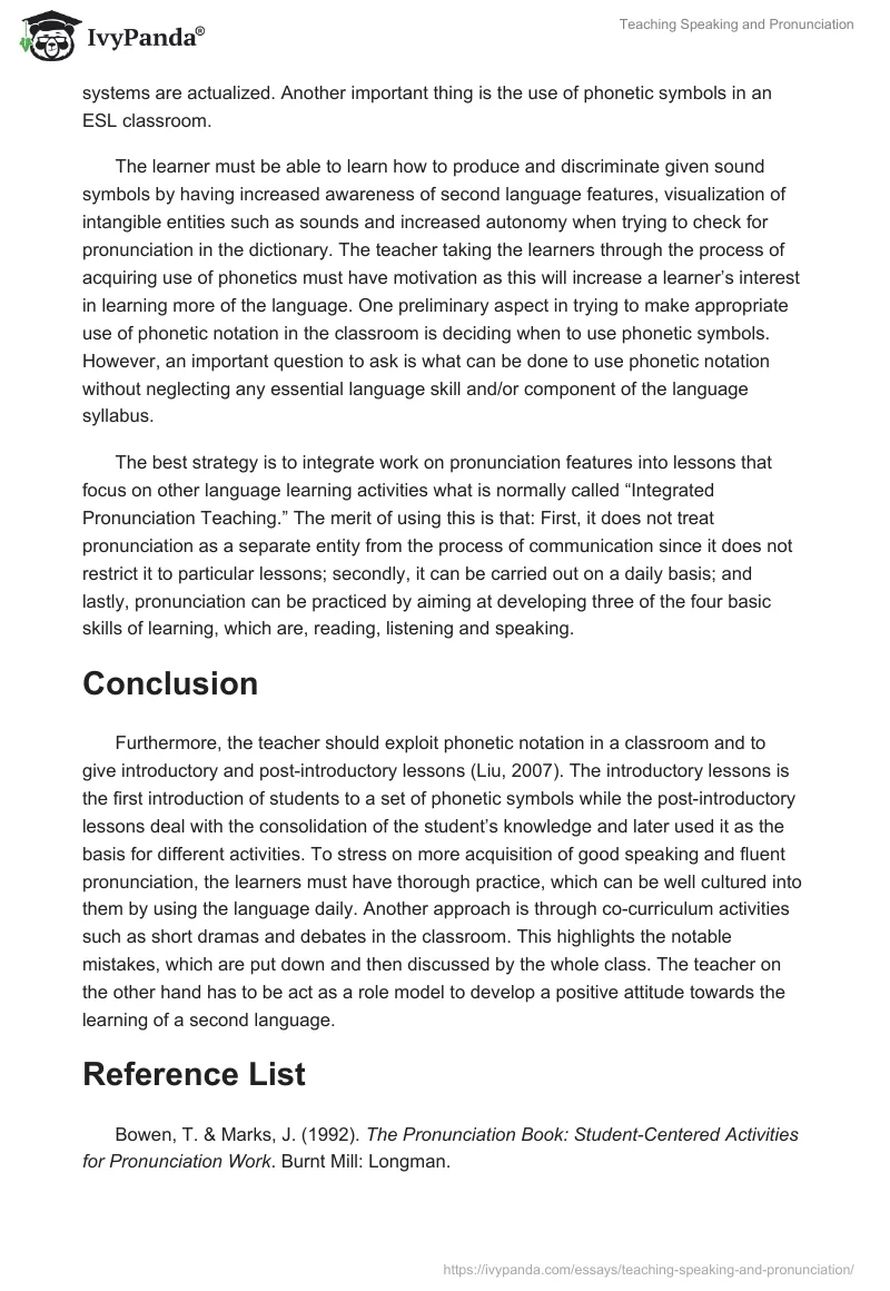 Teaching Speaking and Pronunciation. Page 2