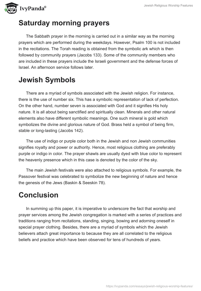 Jewish Religious Worship Features. Page 4
